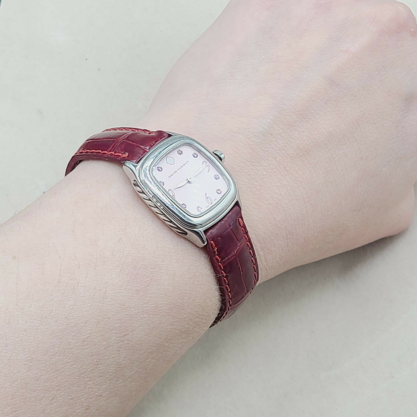  David Yurman Thoroughbred Watch Pink Sapphire