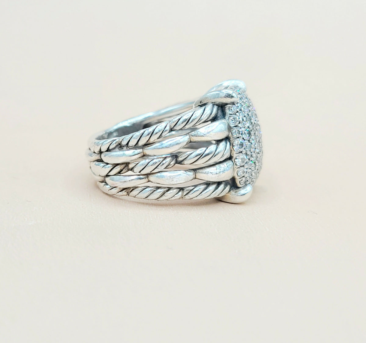  -David Yurman-Tides Diamond Statement-Ring