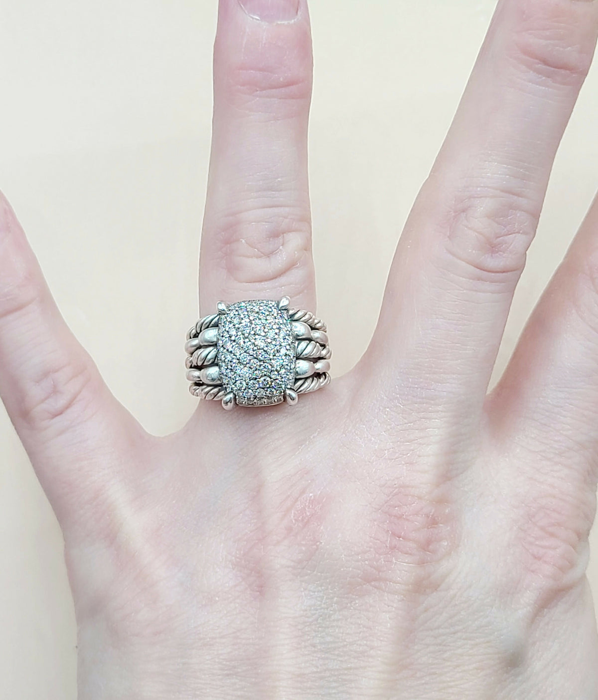  -David Yurman-Tides Diamond Statement-Ring