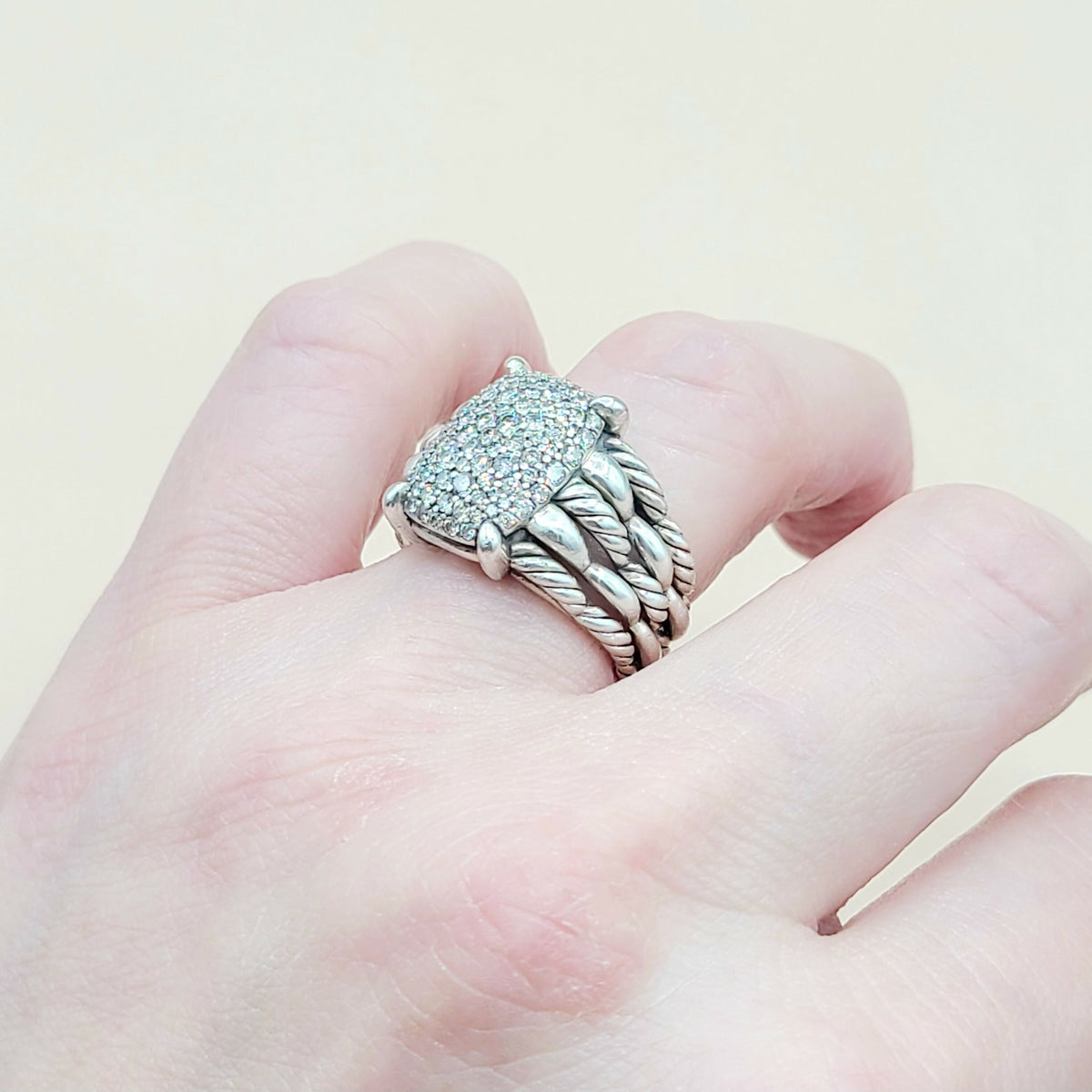  -David Yurman-Tides Diamond Statement-Ring