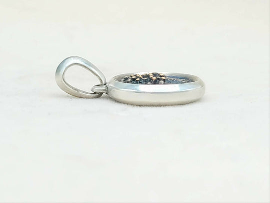 side view David Yurman Tree of Life Amulet Bronze & Sterling Silver | AYW Luxury