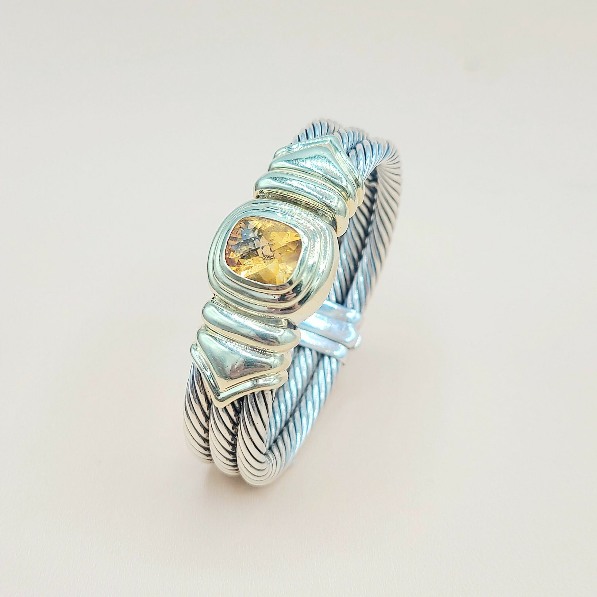 David Yurman Triple Cable Renaissance Citrine Bracelet | Certified  AYW Luxury #