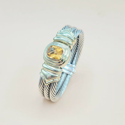 David Yurman Triple Cable Renaissance Citrine Bracelet | Certified  AYW Luxury #