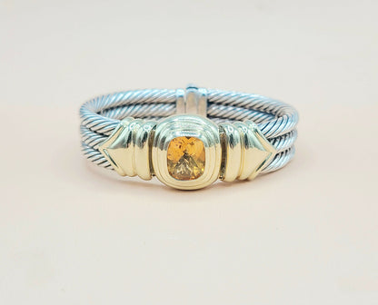 David Yurman Triple Cable Renaissance Citrine Bracelet | Certified  AYW Luxury #