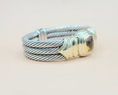 David Yurman Triple Cable Renaissance Citrine Bracelet | Certified  AYW Luxury #