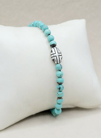 David Yurman Turquoise Beads Southwest Bracelet