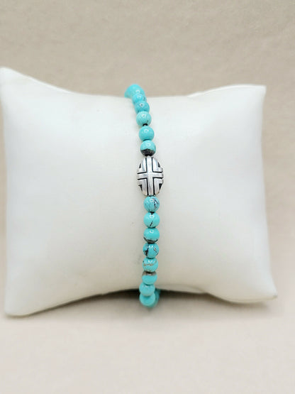 David Yurman Turquoise Beads Southwest Bracelet