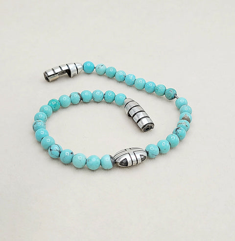 David Yurman Turquoise Beads Southwest Bracelet