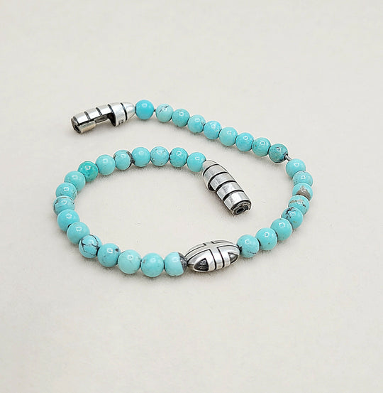David Yurman Turquoise Beads Southwest Bracelet