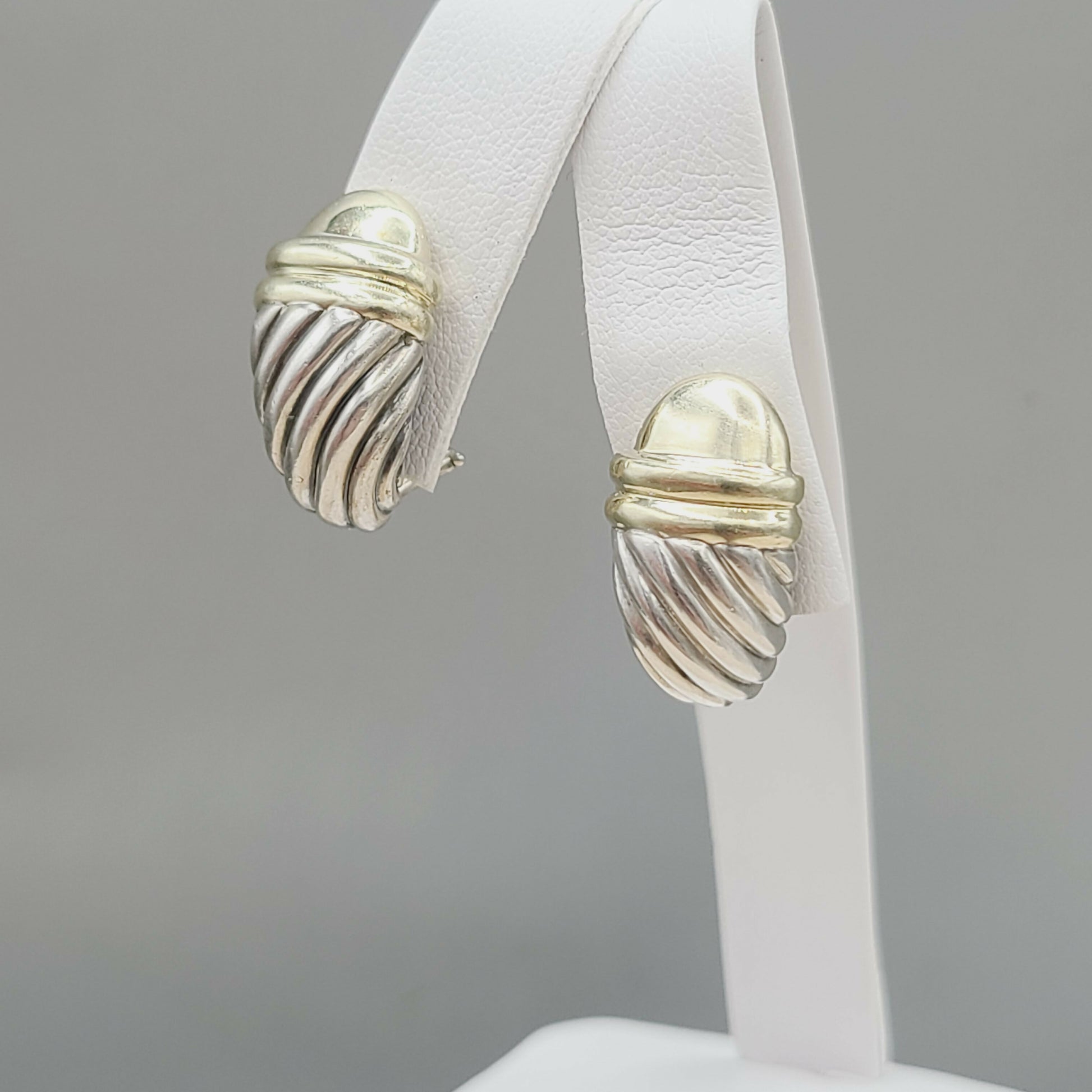 David Yurman Waverly Earrings With Gold