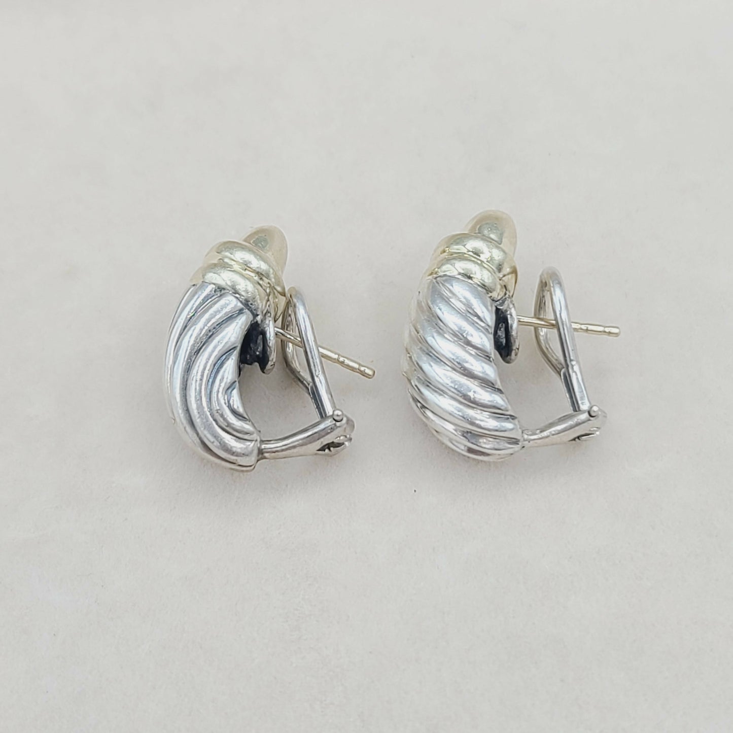 David Yurman Waverly Earrings With Gold