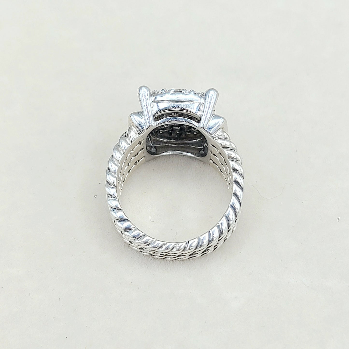 David Yurman Wheaton 16x12 Pave Diamond Ring