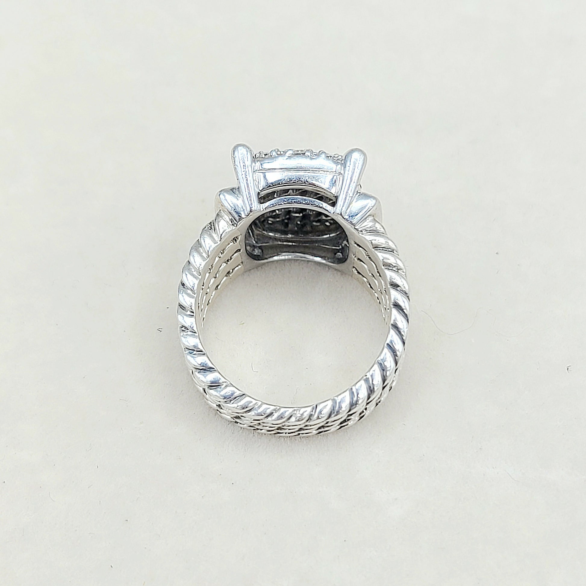 David Yurman Wheaton 16x12 Pave Diamond Ring
