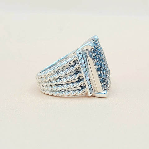  David Yurman Wheaton 20×16 Diamond Ring