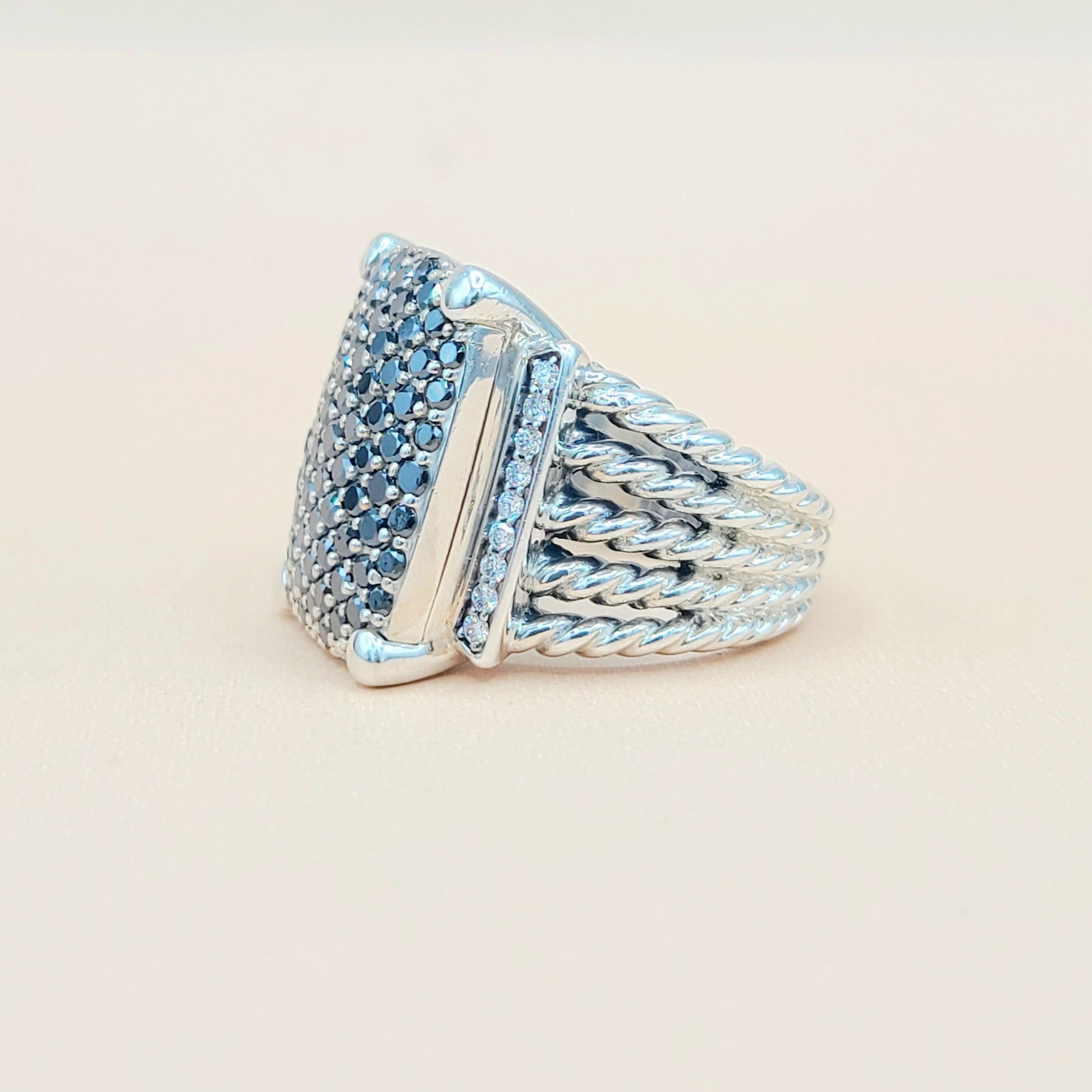 David Yurman Wheaton 20×16 Diamond Ring | Certified Pre-Owned  AYW Luxury #