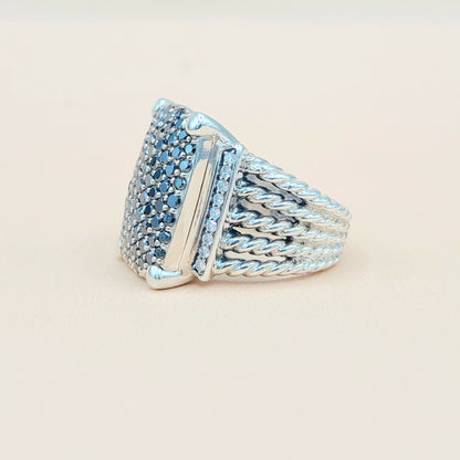 David Yurman Wheaton 20×16 Diamond Ring | Certified Pre-Owned  AYW Luxury #