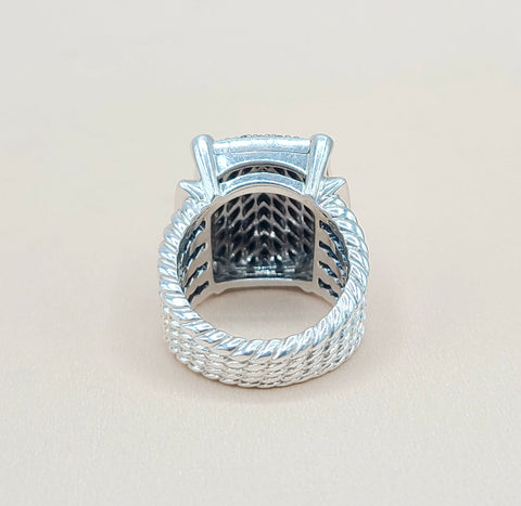  David Yurman Wheaton 20×16 Diamond Ring