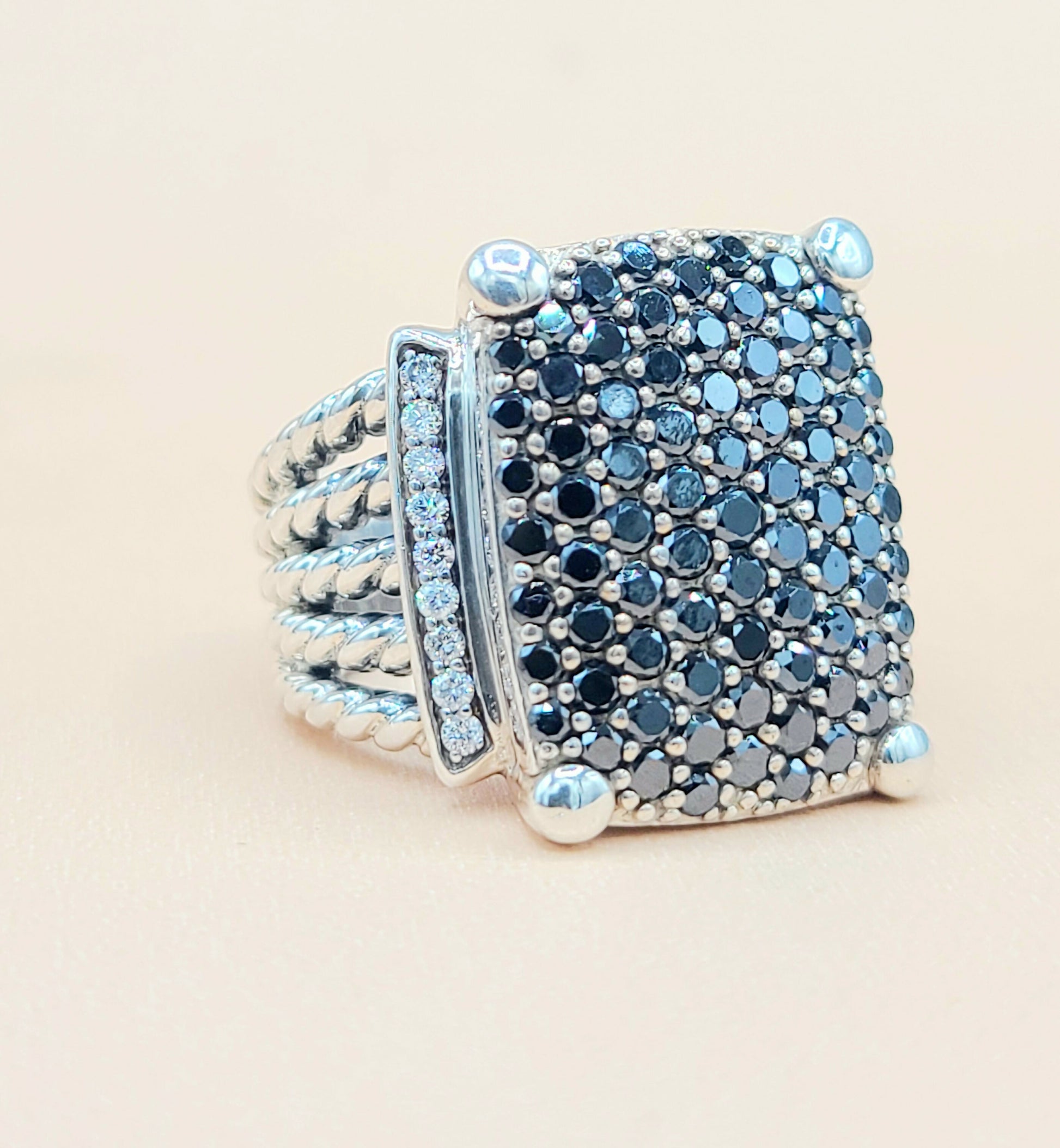 David Yurman Wheaton 20×16 Diamond Ring | Certified Pre-Owned  AYW Luxury #
