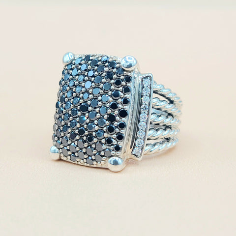  David Yurman Wheaton 20×16 Diamond Ring