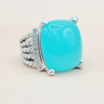    David-Yurman-Wheaton-20x15-Aqua Chalcedony-Diamond-Ring