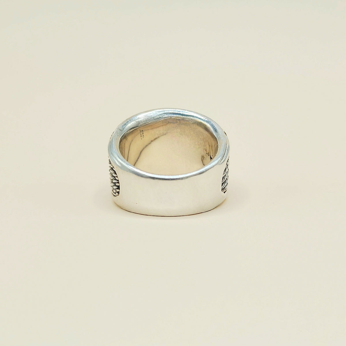 David Yurman Wheaton Diamond Band Ring Sterling Silver 0.49 TCW 17mm Size 7