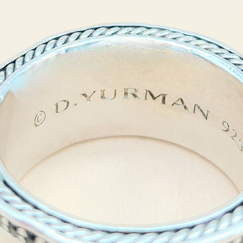  David Yurman Wide Black Diamonds Armory Band Ring