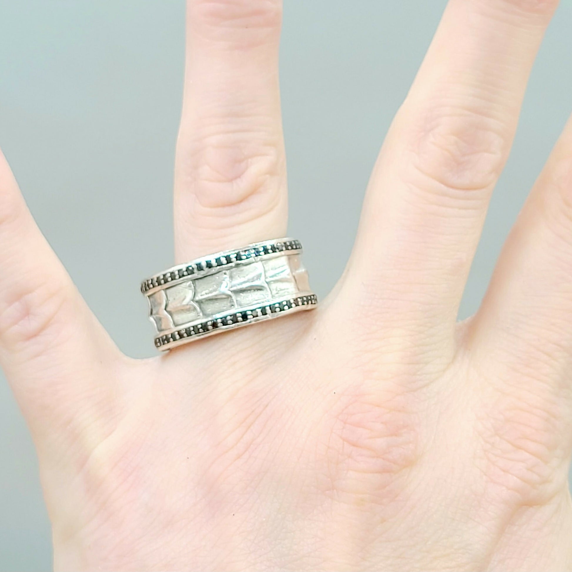 David Yurman Wide Armory Black Diamond Ring | Certified Pre-Owned  AYW Luxury #