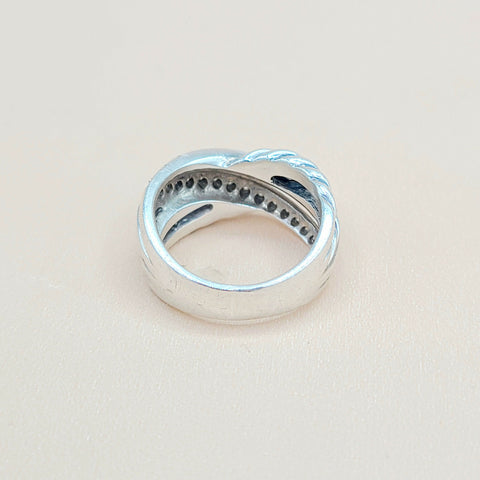  David-Yurman-Wide Double-Crossover Diamond-Ring