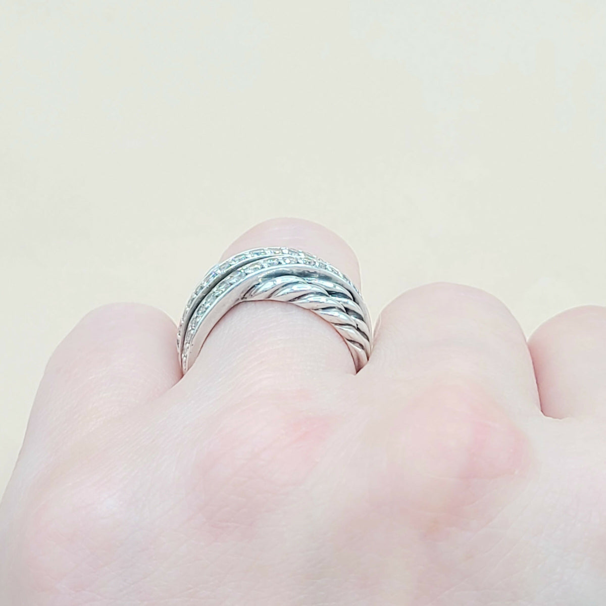  David-Yurman-Wide Double-Crossover Diamond-Ring