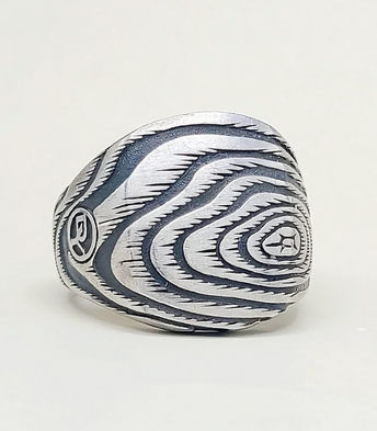 David Yurman Wide Ironwood Signet Ring Sterling Silver 20mm Size