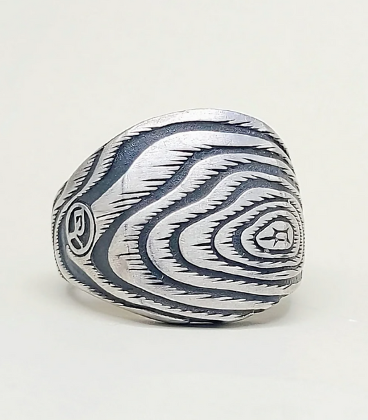 David Yurman Wide Ironwood Signet Ring Sterling Silver 20mm Size
