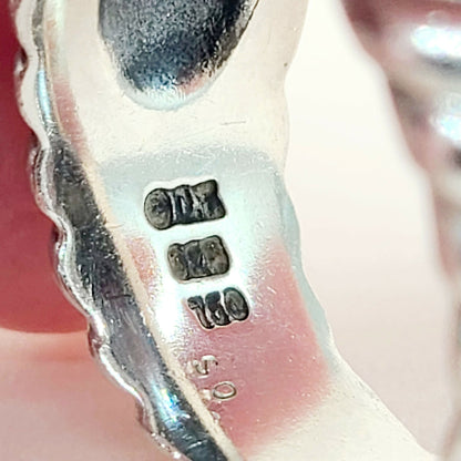 hallmerk for David Yurman Wide Silver & Gold Blue Topaz Hampton Cable Ring