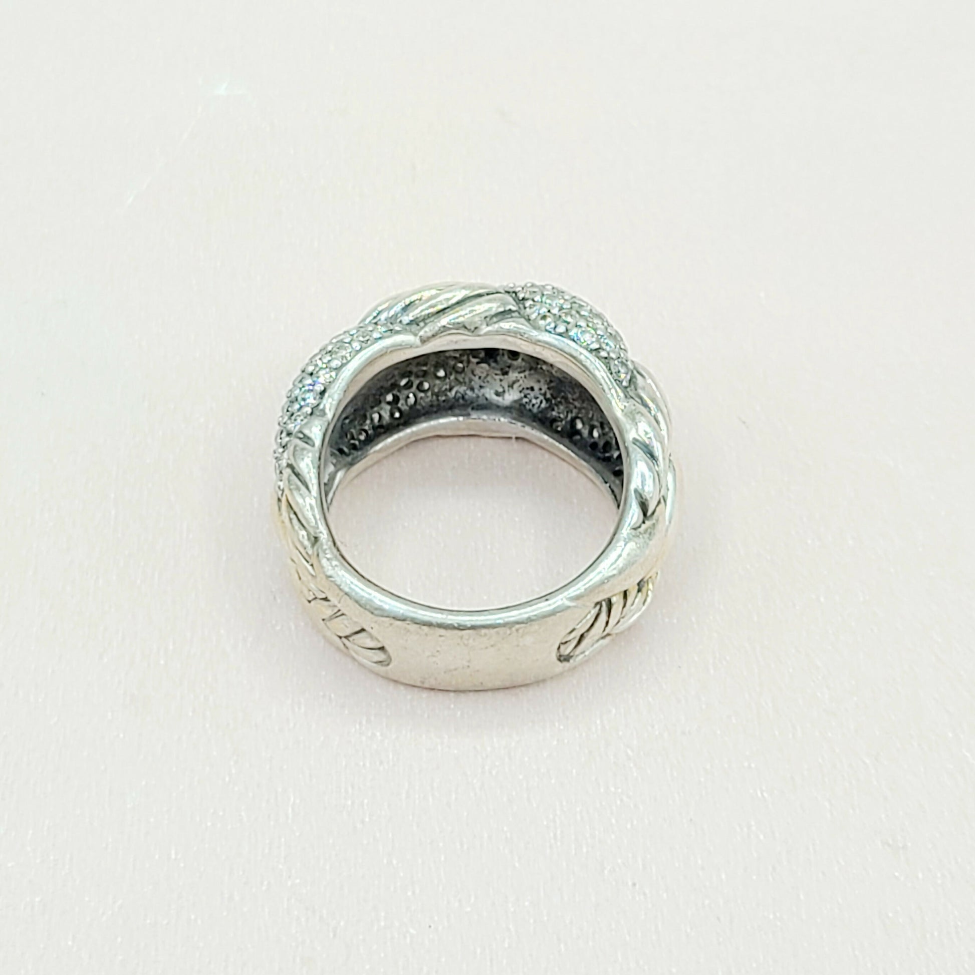  David Yurman Woven Cable Diamond Ring