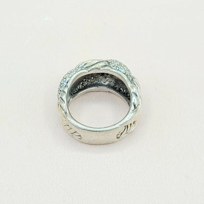  David Yurman Woven Cable Diamond Ring