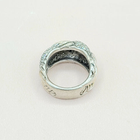  David Yurman Woven Cable Diamond Ring