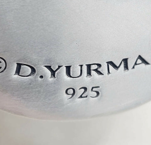 hallmark of David Yurman XLarge XL Picasso Jasper Dog Tag Pendant In Sterling Silver