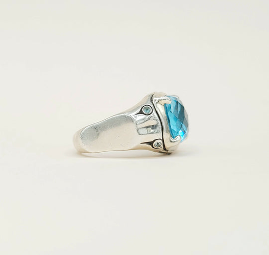  John Hardy Bamboo Ring Blue Topaz