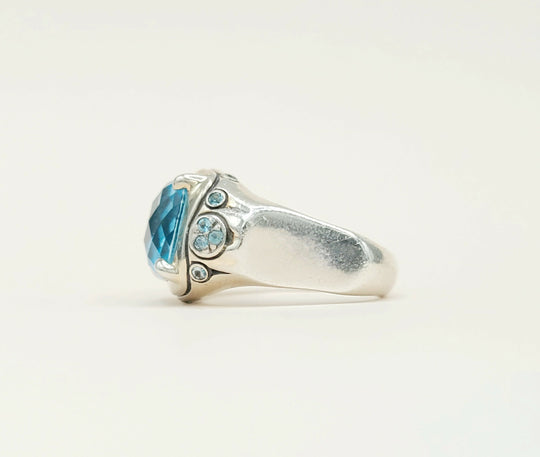  John Hardy Bamboo Ring Blue Topaz