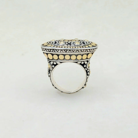  John Hardy Jaisalmer Dot Dome Ring With Gold