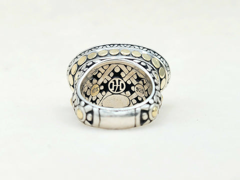  John Hardy Jaisalmer Dot Dome Ring With Gold