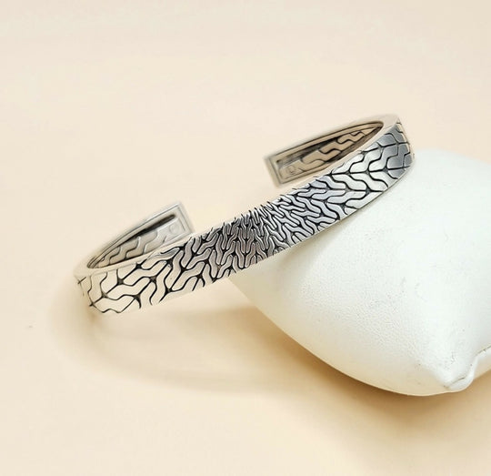 John Hardy Classic Chain Radial Cuff Bracelet In Sterling Silver, 9mm