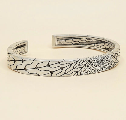 John Hardy Classic Chain Radial Cuff Bracelet In Sterling Silver, 9mm