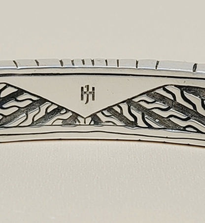 hallmark for John Hardy Classic Chain Radial Cuff Bracelet In Sterling Silver, 9mm