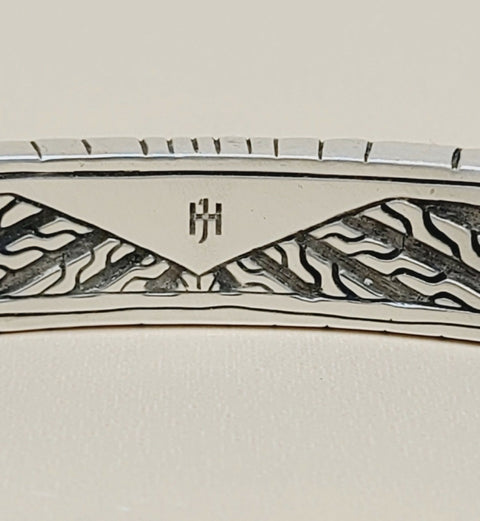 hallmark for John Hardy Classic Chain Radial Cuff Bracelet In Sterling Silver, 9mm