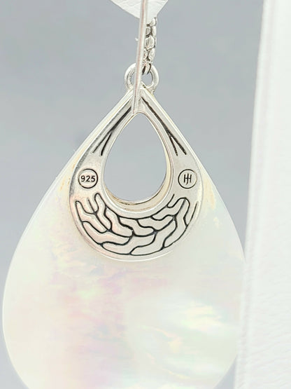  John Hardy Dot Drop Mother Of Pearl Earrings