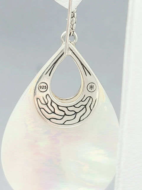  John Hardy Dot Drop Mother Of Pearl Earrings