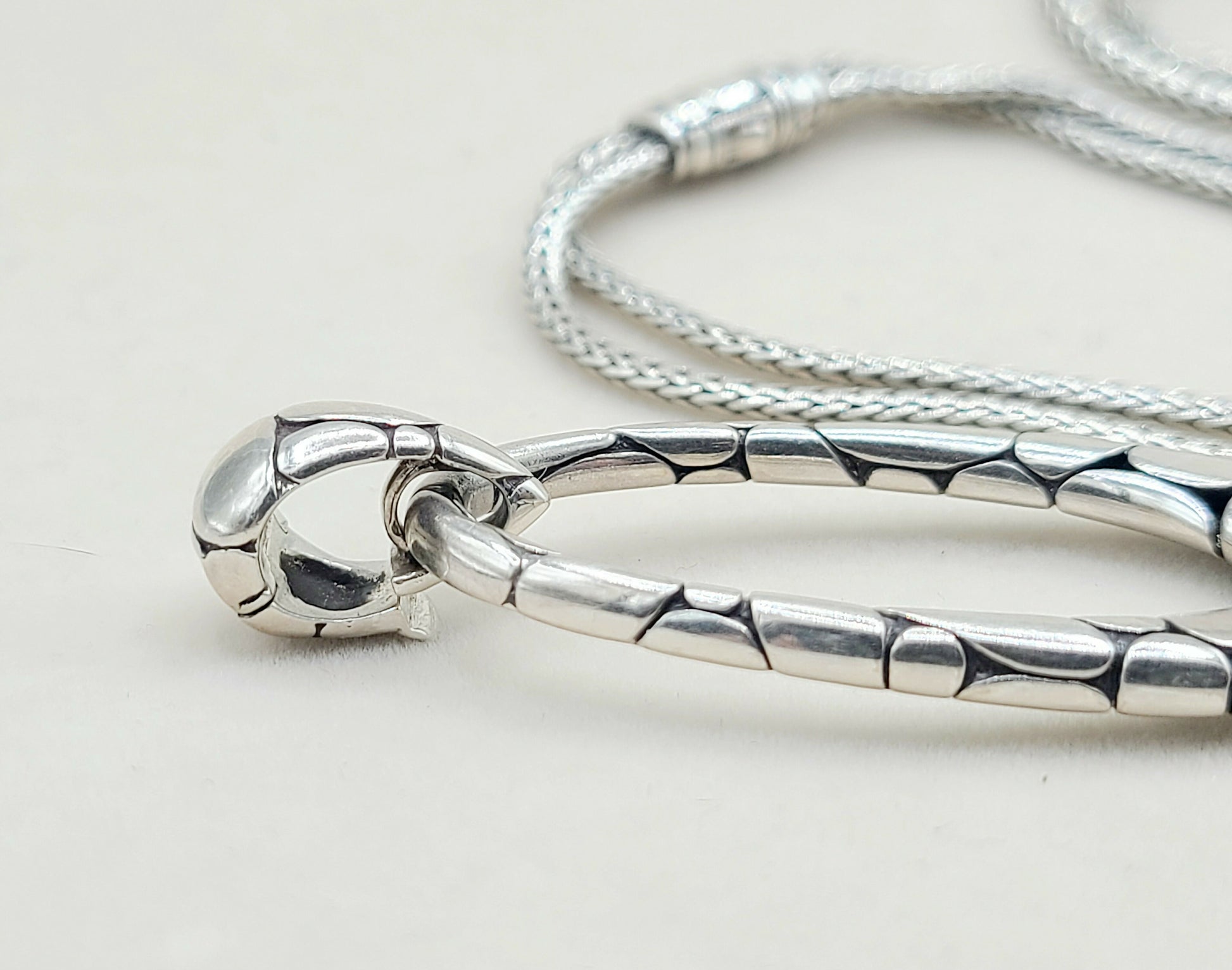 John Hardy Kali Double Chain Pebble Pendant Necklace | Certified   AYW Luxury #