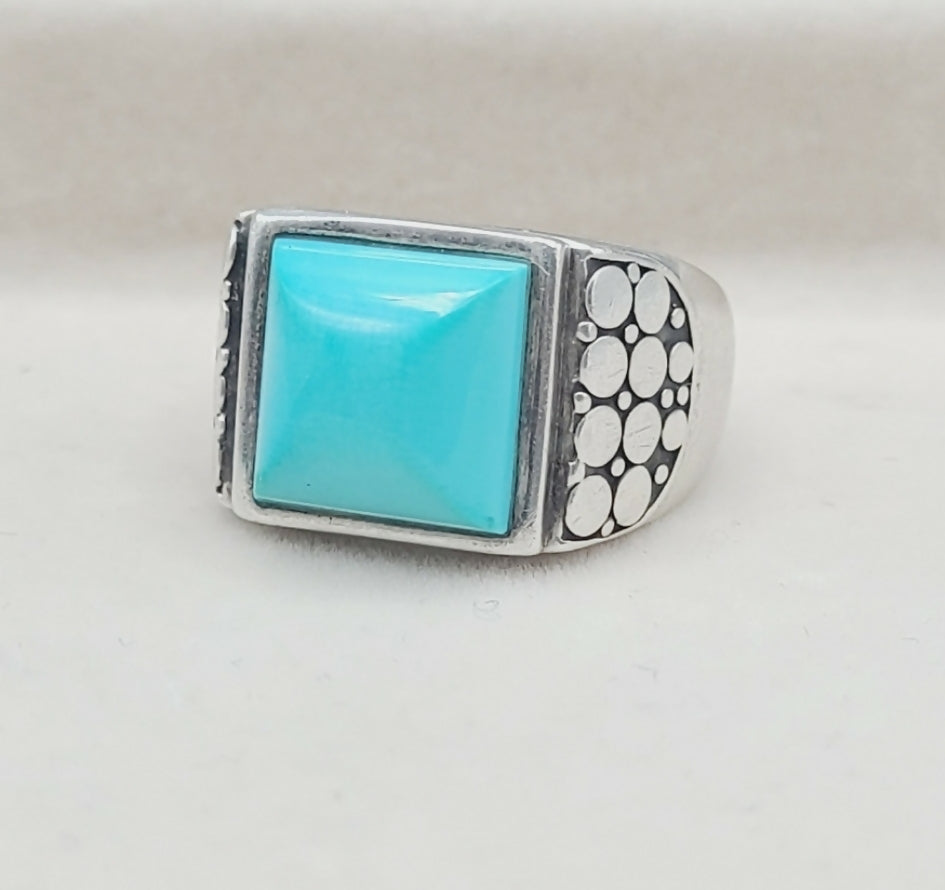 John Hardy Turquoise Dot Ring