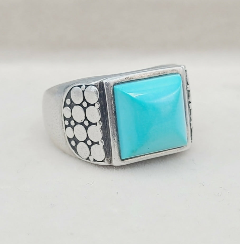 John Hardy Turquoise Dot Ring