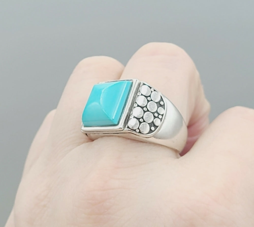 John Hardy Turquoise Dot Ring